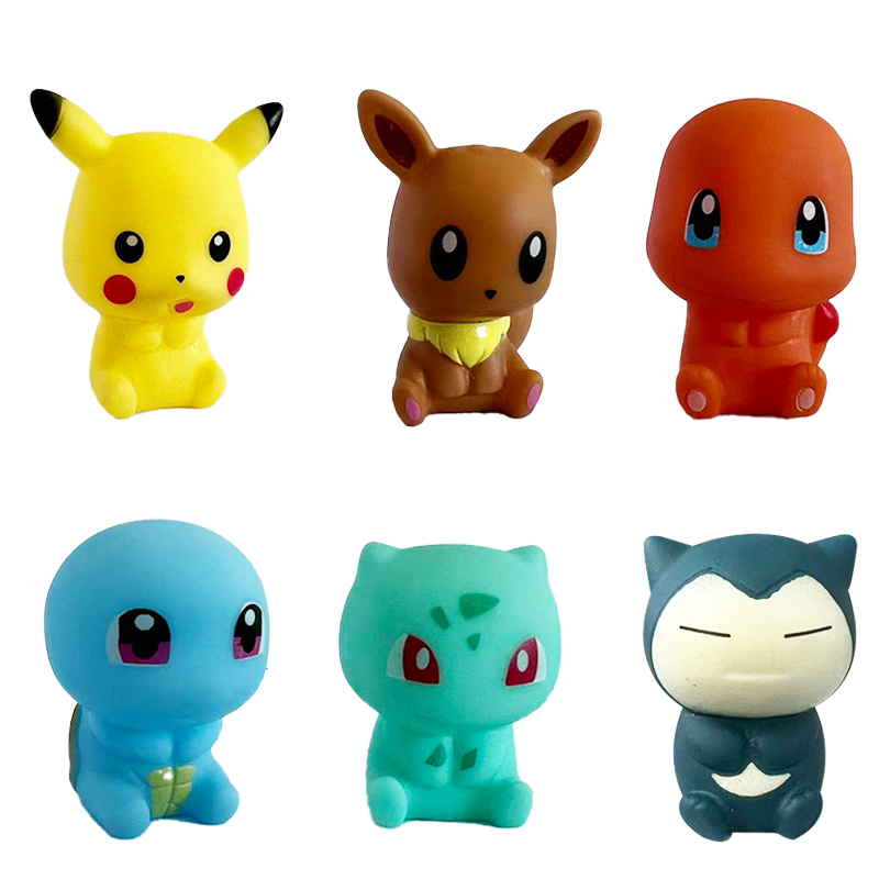 Baby Products Japan - 6 Stück Pokemon Badespielzeug Pikachu Bulbasaur